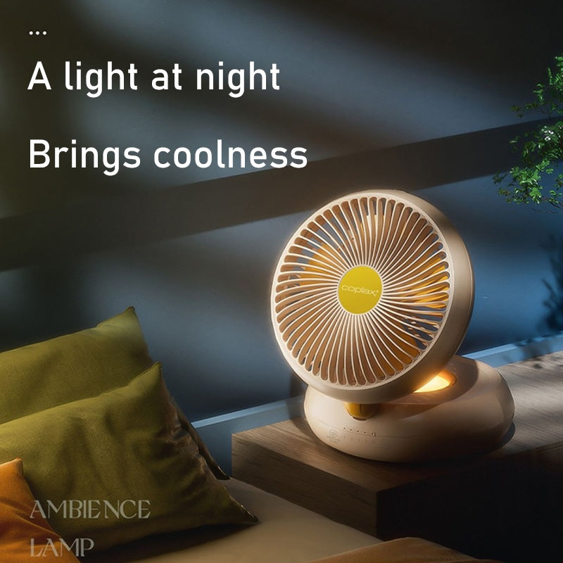 Rechargeable Foldable Table Fan with Remote, 90° Oscillation, Quiet, USB Powered.