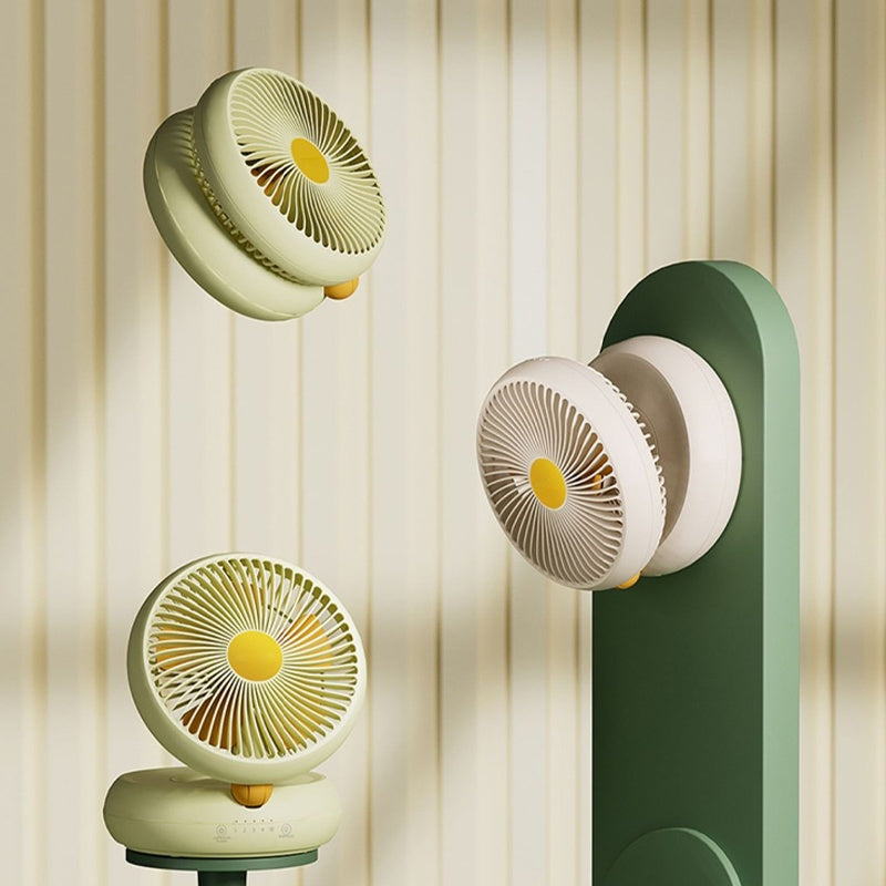 Rechargeable Foldable Table Fan with Remote, 90° Oscillation, Quiet, USB Powered.