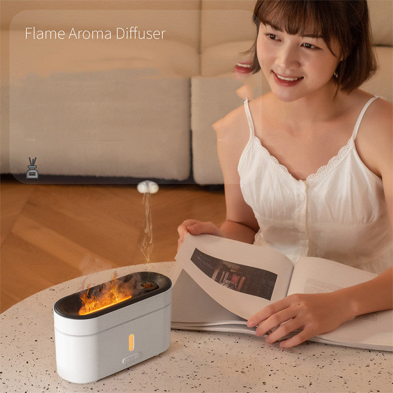 “LED Flame Aromatherapy Humidifier”