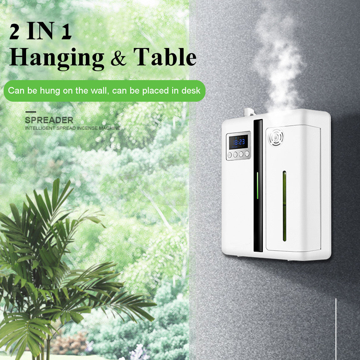 160ml Waterless Smart Scent Diffuser – Hotel-Grade Air Freshener & Humidifier.
