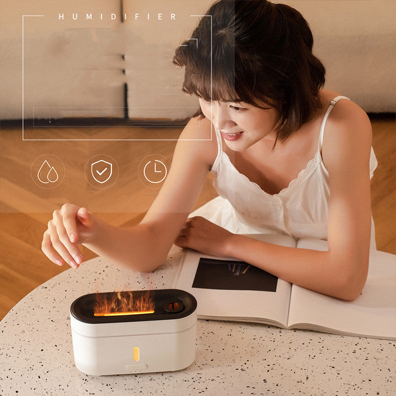 “LED Flame Aromatherapy Humidifier”